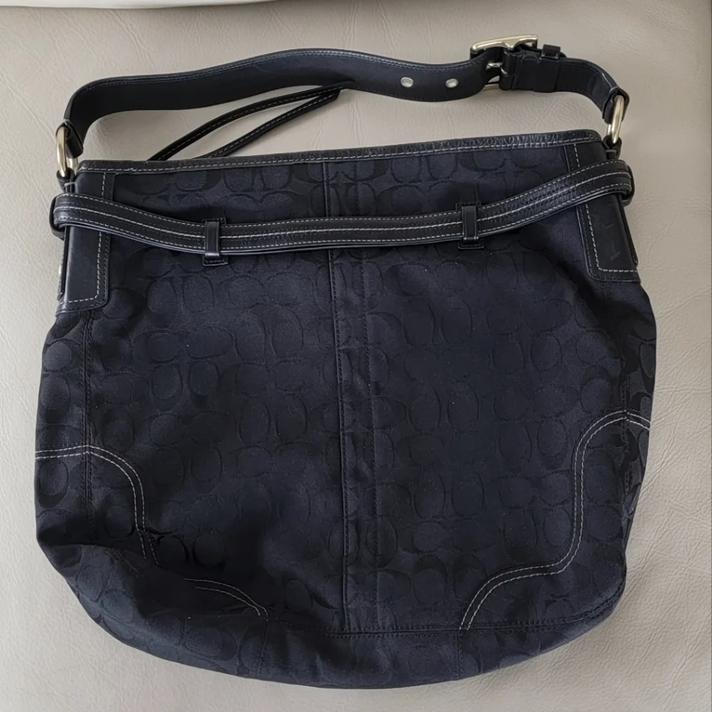 Coach Signature Black Canvas